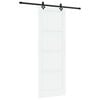 vidaXL Skyded&oslash;r Hvid og sort 83 x 232 cm Massivt fyrretr&aelig;