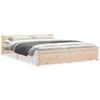 vidaXL sengeramme 150x200 cm massivt tr&aelig;