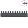 vidaXL Pl&aelig;nekanter 20 pcs Antracit 103 x 0,05 x 22 cm St&aring;l