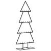 vidaXL dekorativt juletr&aelig; 125 cm metal sort