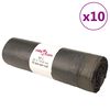 vidaXL affaldsposer med lukkesnor 250 stk. 60 l sort