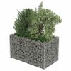 vidaXL gabion-højbed 90x50x50 cm galvaniseret stål
