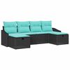 vidaXL Havesofa S&aelig;t 6 stk. polyrattan