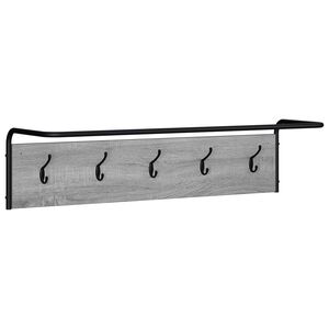 vidaXL Jakkeholder Gr&aring; Sonoma 100 x 30 x 25 cm Konstrueret tr&aelig;