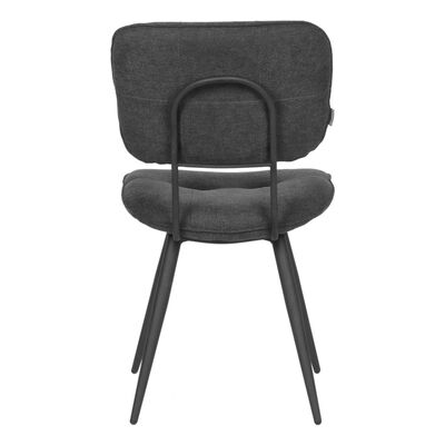 LABEL51 spisebordsstole 2 stk. Lux 49x60x87 cm antracitgrå