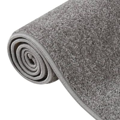 vidaXL gulvtæppe 160x230 cm kort luv grå