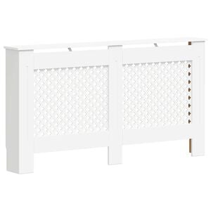 vidaXL radiatorskjuler MDF 152x19x81,5 cm hvid