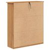 vidaXL Skab ASKIM 91 x 30 x 104 cm Massivt fyrretr&aelig;
