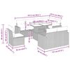 vidaXL sofas&aelig;t til haven 9 dele med hynder polyrattan akacietr&aelig; gr&aring;