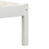 vidaXL Sengeramme uden madras massivt fyrretr&aelig; 100x200 cm hvid