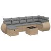 vidaXL havesofas&aelig;t 8 dele med hynder polyrattan beige