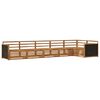 vidaXL Udend&oslash;rs sofagruppe 6 pcs Naturfarvet 406 x 168,5 x 73 cm