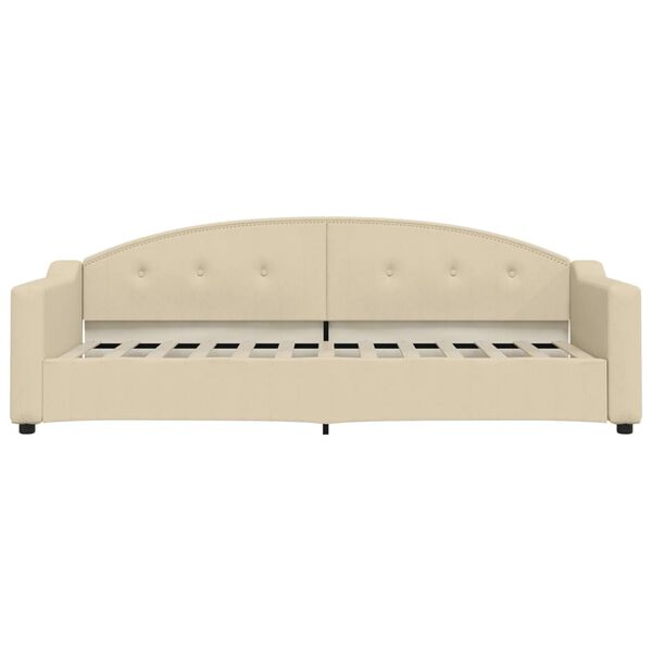 vidaXL daybed 80x200 cm stof cremefarvet