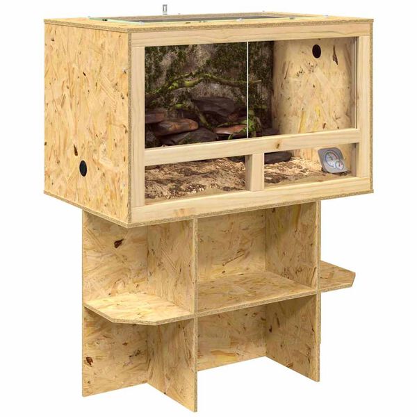 vidaXL Terrarium Brun 80 x 50 x 100 cm OSB