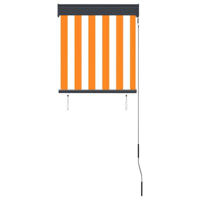 vidaXL udendørs rullegardin 60x250 cm hvid og orange
