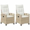 vidaXL Have Stol 2 pcs Beige og creme 56 x 60 x 112 cm