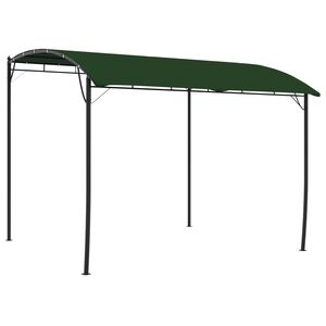 vidaXL Pavillon 3 x 3 x 2,55 m Gr&oslash;n Pulverlakeret st&aring;l og stof 180 gsm