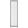 vidaXL vinreol til 95 flasker 54x18x200 cm smedejern sort