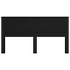 vidaXL Hovedg&aelig;rde med hovedg&aelig;rde Sort eg 200 cm Konstrueret tr&aelig;