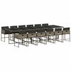 vidaXL spisebordss&aelig;t til haven 13 dele med hynder polyrattan gr&aring;
