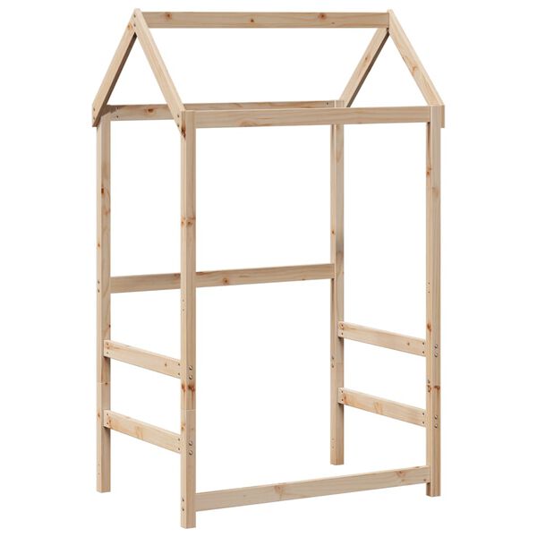 vidaXL husseng med b&aelig;nk 75x190 cm massivt fyrretr&aelig; hvid