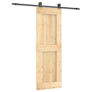 vidaXL Skyded&oslash;r 70 x 210 cm Massivt Fyrretr&aelig; (Ubehandlet)