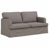 vidaXL Sofa 2 pcs Gr&aring;brun 162 x 80 x 85 cm Stof