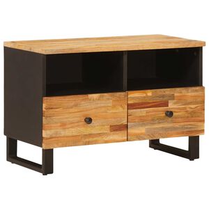 vidaXL TV-skab med opbevaring Brun 70 x 33 x 46 cm Massivt mangotr&aelig;
