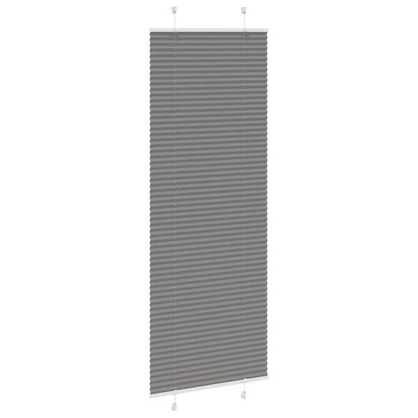 vidaXL Pliss&eacute;gardin Antracit 80x200 cm Stofbredde 79,4 cm Polyester