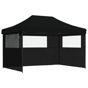 vidaXL Party Tent Sort 279 x 410 x 315 cm Oxford stof