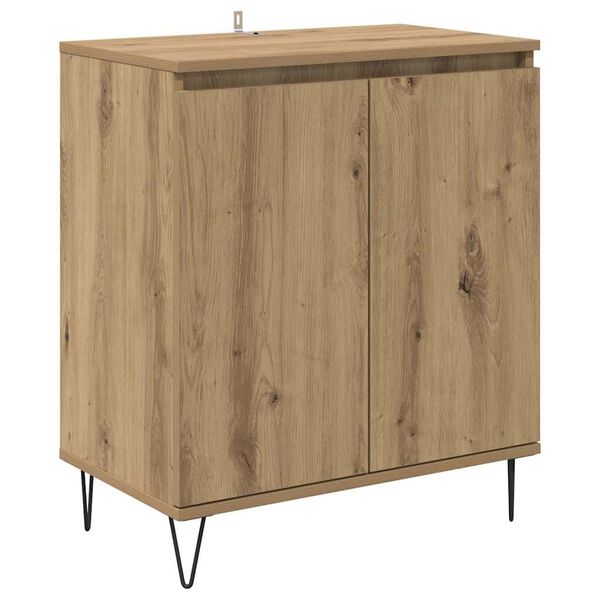 vidaXL Sideboard Artisan Egetr&aelig; 60 x 35 x 70 cm Konstrueret tr&aelig;