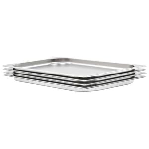 vidaXL gastronorm beholder 4 stk. GN 1/1 20 mm rustfrit st&aring;l