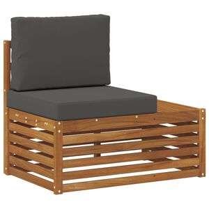 vidaXL Udend&oslash;rs end sofa Naturfarvet 91 x 63 x 73 cm Massivt Akacietr&aelig;