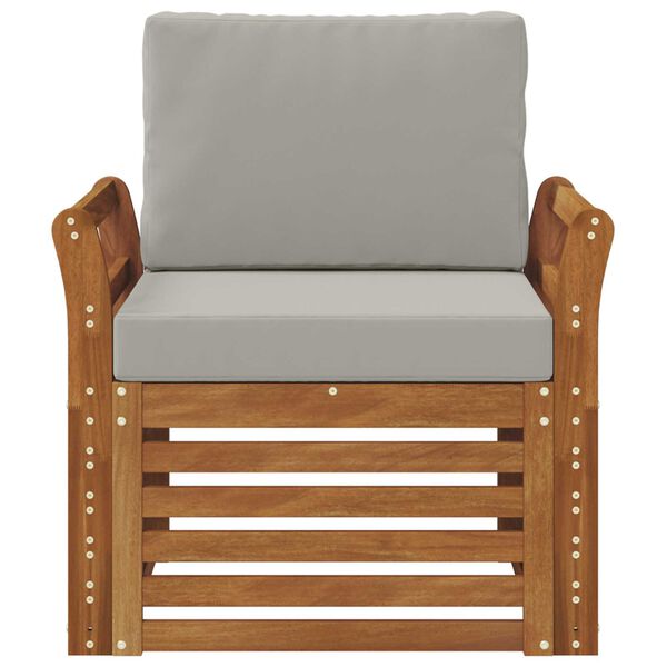 vidaXL Udend&oslash;rs sofagruppe med pude Naturfarvet 75,5 x 63 x 73 cm