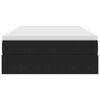 vidaXL Seng med opbevaring og madras Sort 120 x 190 cm Fl&oslash;jl