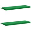 vidaXL B&aelig;nkepuder SOEST 2 stk. 100% polyester Gr&oslash;n 110 x 40 x 5 cm
