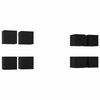 vidaXL V&aelig;gmonteret TV Skab V&aelig;gmonteret 8 pcs Sort eg 30,5 x 30 x 30 cm