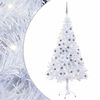 vidaXL kunstigt juletr&aelig; med lys og kugles&aelig;t 150 cm 380 grene