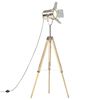 vidaXL gulvlampe med trefod 140 cm massivt mangotr&aelig;