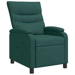 vidaXL Recliner M&oslash;rkegr&oslash;n Stof
