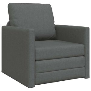 vidaXL Sovesofa 60cm M&oslash;rkegr&aring; Stof