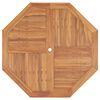 vidaXL havebord 110x110x75 cm massivt teaktræ