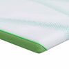 vidaXL Madras topper Hvid og gr&oslash;n 200 x 200 cm Jacquard Stof