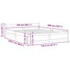 vidaXL sengeramme 150x200 cm King Size massivt træ sort