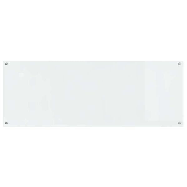 vidaXL K&oslash;kken bagv&aelig;g 2 pcs Transparent 110 x 40 cm h&aelig;rdet glas