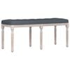 vidaXL b&aelig;nk 110x40x49 cm velour m&oslash;rkegr&aring;
