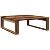 vidaXL sofabord 100x100x35 cm konstrueret tr&aelig; antikt eg