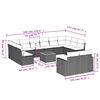 vidaXL sofas&aelig;t til haven 13 dele med hynder polyrattan beige