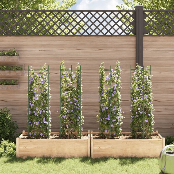 vidaXL espalierer til tomater 4 stk. 116 cm stål og PP