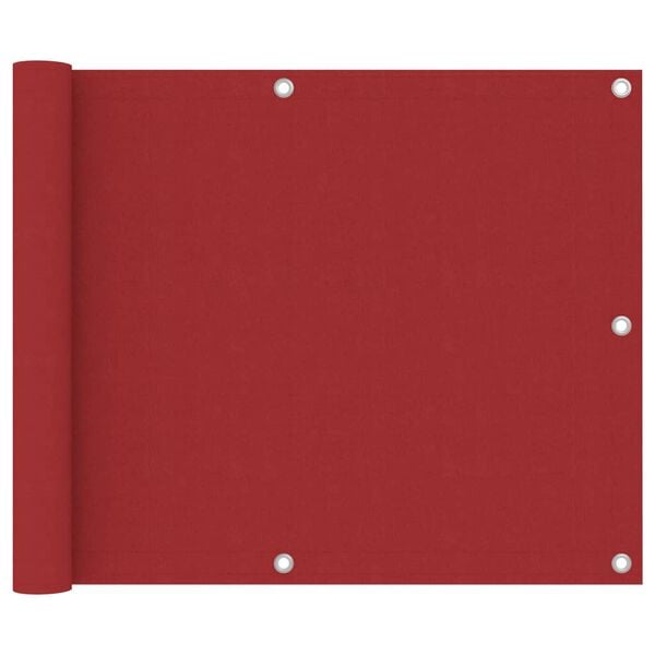 vidaXL altanafsk&aelig;rmning 75x300 cm oxfordstof r&oslash;d